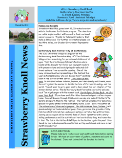 March 16, 2012 Knoll News