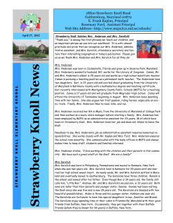April 27, 2012 Knoll News