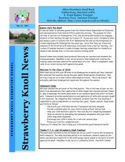 May 11, 2012 Knoll News