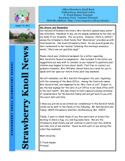 Knoll News~Friday, August 31, 2012