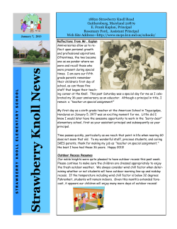 Knoll News ~ January 7, 2013