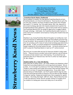 Knoll News ~ April 15 ~ 2013