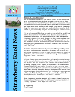 Knoll News ~ August 30, 2013