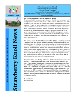 Knoll News ~ October 11, 2013