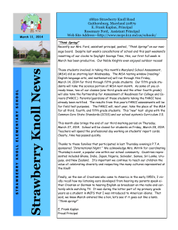 Knoll News ~ March 11, 2014&nbsp;