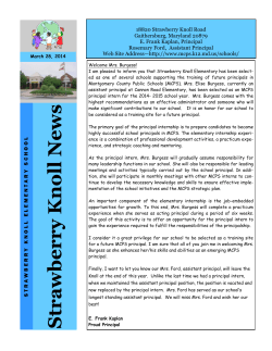 Knoll News ~ March 28, 2014