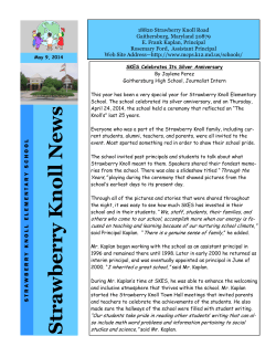 Knoll News ~ May 9, 2014