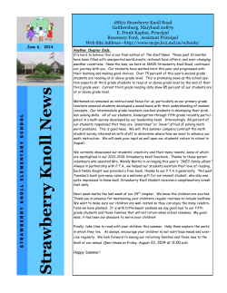 Knoll News ~ June 6, 2014