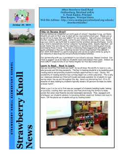 Knoll News ~ October 24, 2014