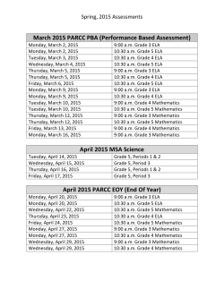 Spring2015TestingDates
