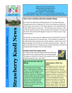 Knoll News ~ March 27, 2015&nbsp;