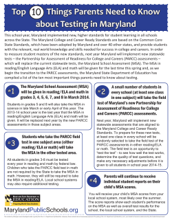 State Information on Testing