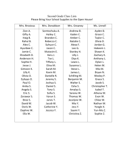 2nd Grade&nbsp;&nbsp;&nbsp;