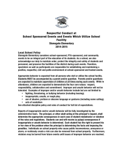 Discipline Policy for Evening Events