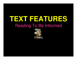Text Features