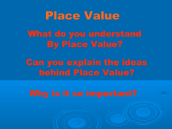 Place Value Basics