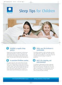 Sleep Tips for Children