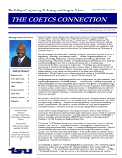 COETCS Newsletter