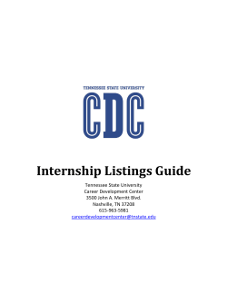Internship Listing Guide