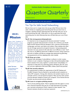 Summer 11 Newsletter