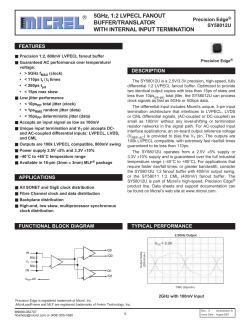 SY58012U, Micrel, 1;2 buffer, LVPECL out.pdf