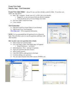 How to Use Test Generator
