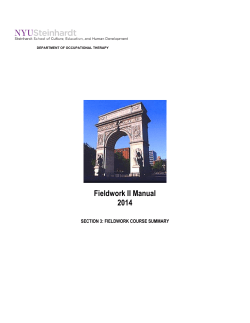 Section 3 : Fieldwork II Course Summary