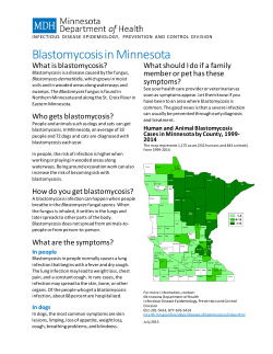 Blastobmycosis Fact Sheet (PDF)