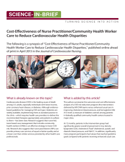 Cost-Effectiveness of Nurse Practitioner/Community Health Worker Care to Reduce Cardiovascular Health Disparities (PDF)