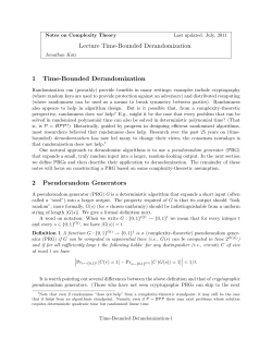 Time-bounded derandomization