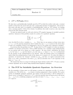 NP contained in PCP(poly, O(1))