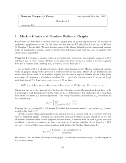 Notes for lecture 8
