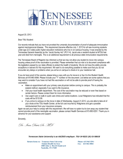 Meningitis Notification Lette