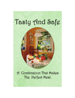Tasty and Safe Cookbook
