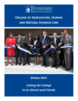 Spring 2015 CAHNS LINK