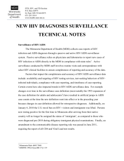 Formatted for print: HIV Surveillance Technical Notes (PDF)
