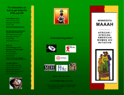 Download Minnesota African/African-American Women HIV Initiative (MAAAH) Fact Sheet (PDF)