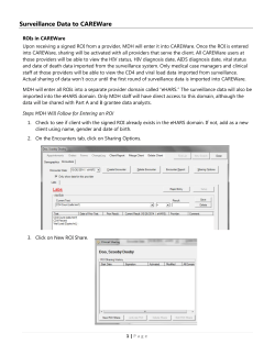 Surveillance to CW (PDF)