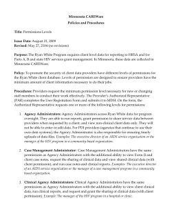 Level of Permissions (PDF)