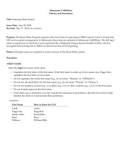 Entering Client Names (PDF)