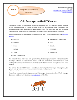 Cold Beverages - July 2014