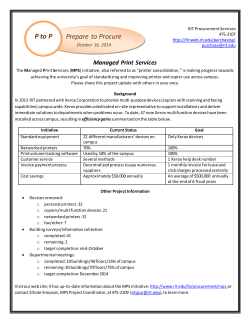 Managed Print Services - October 16, 2014
