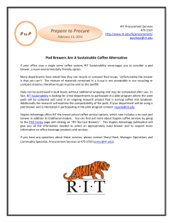 Sustainable Coffee Alternative - February 13, 2015