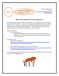 Invoice Approval for Services September 20, 2015