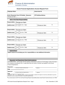 Oracle Access Request Form (.pdf)