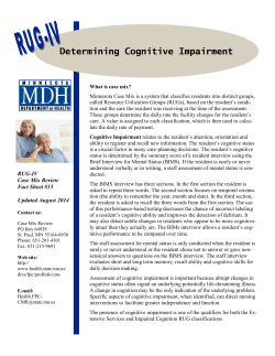 Determining Cognitive Impairment (PDF: 197KB/1 page) (updated 08/2014)