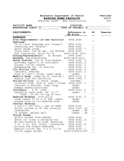 MDH Nursing Home Checklist - Physical Plant - New Construction (PDF)