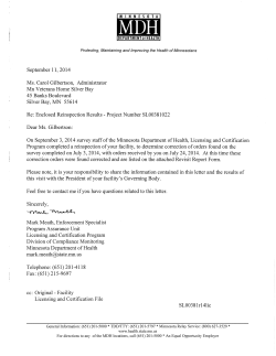 MN Veterans Home Silver Bay - 2014