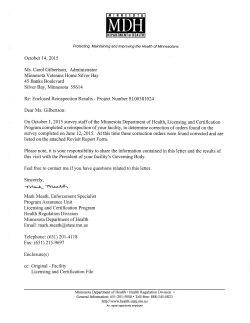 MN Veterans Home Silver Bay - 2015