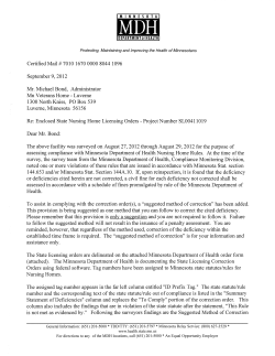 MN Veterans Home Luverne - 2012